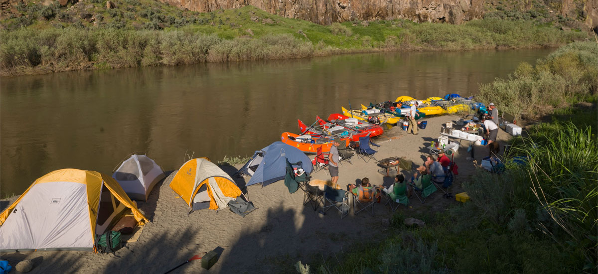 Camping on the river